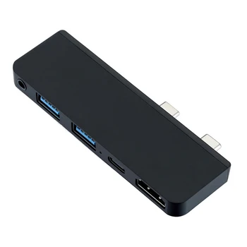 USB 3.0 Dvojno Tip-C HUB 4K HDMI Nastavite Pretvornik USB-C Avdio Tok v Gospodinjstvu Računalnik Varnost Deli za Surface PRO X