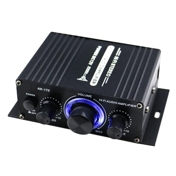 DC12V FM Radio Črna Mini Enostavno Namestite Ojačevalnik Glasbeni Sprejemnik Stabilno Auto Stereo Audio Bluetooth dvokanalni HiFi