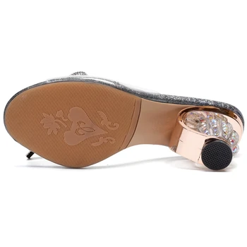 SIMLOVEYO 2019 Oblikovalec Čevljev ženska Poletni sandali Ženske pravega usnja čevlji Pregleden Bowtie Nenormalno petah A1727