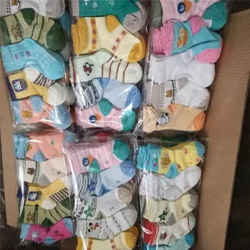 Debelo 100 Par Novorojenčka Bombaž Baby nogavice tla nogavice Boys Girls Srčkan Cartoon živali Baby Toddler Nogavice za malčke Anti-slip nogavic