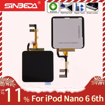 Sinbeda Za iPod Nano 6 6. LCD-Zaslon, Zaslon na Dotik, Računalnike z Montažo Za iPod nano6 Nano 6. Zaslon LCD z Brezplačno Orodja