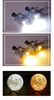 50pcs 3D tiskanje luna lučka vezje, stenj dotik stikala, slamnik, lučka noge dotik krog, luna vir svetlobe