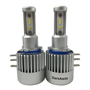 DarkAway H15 LED Žarnice 60 W 8000LM/set Avtomobilski Žarometi High Beam Žarnice Canbus Napak Za Golf MLK 12V Bela