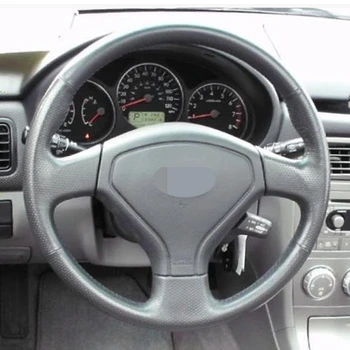 Črna Ročno šivanje Umetnega Usnja Avto Volan Kritje za Subaru Gozdar Impreza Impreza WRX (WRX STI) avto Dodatki