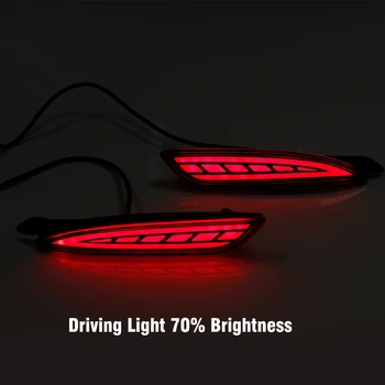 2PCS Zadnje luči Za Meglo Mazda 6 Atenza Mazda6 2019 2020 LED Zadnji Odbijač Luč Reflektor Svetilka Zavorna Luč Vključite Opozorilne Luči