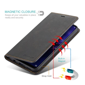 Magnetni Flip Primeru Za Samsung A71 A51 A20E A10 A30S A50S A20 A70 A40 Luksuzni Usnjena Denarnica za Kartico sim Stojalo zaščitni Pokrov