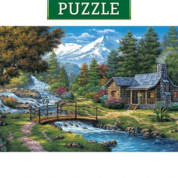 Art Uganke Dva Majhna Slap 2000 Piece Jigsaw Puzzle 2021 Novo odrasle, so otroci za kakovost zabavno izobraževalno stres razbremenilna