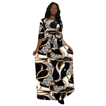 2020 Jeseni, Pozimi Ženske Modni Leopard Tiskanja Bodycon Dolgo Obleko Maxi Sexy Klub Stranke Obleke Afriške Vestidos Plus Velikost 1022