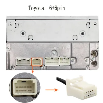 Avto MP3, USB, AUX Adapter 3.5 mm AUX Vmesnik CD Menjalec za Toyota (6+6pin) Avensis RAV4 Auris Corolla Yaris QX005