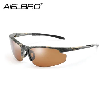 AIELBRO Visoke Kakovosti Moških Polarizirana Očala Ultralahkih Windproof UV Zaščitni Ribolov, Kolesarjenje Šport sončna Očala