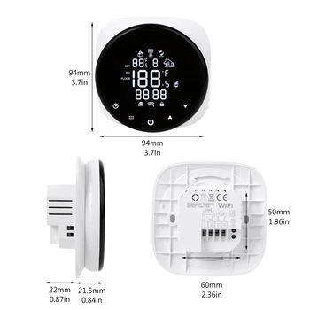 Smart Wifi Termostat 16A Električna Talna Ogrevanja App & Glas Daljinski upravljalnik Tuya 449C