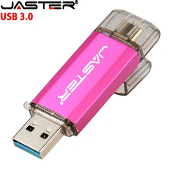 JASTER OTG Usb Stick Type C Pero Disk 128 GB, 64 GB, 32 GB, 16 GB, USB Flash Drive 3.0 Hoge Snelheid Pendrive voor Tip-C Apparaat