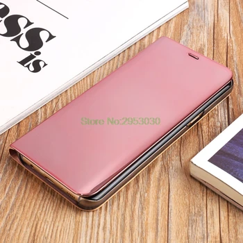 Luksuzni Jasno 360 Popolno Zaščito Pokrovček Za Samsung Galaxy S6 S7 Rob S8 S9 Plus SM-G965F/DS Opomba 5 8 Duo Ogledalo Primeru Telefon