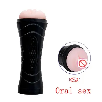 2020 Oralnim Seksom Moški Masturbator Električna Letala Pokal Silikonski Žep Muco Vagina Pravi Usta Sex Igrače za Odrasle Izdelki, za Moške