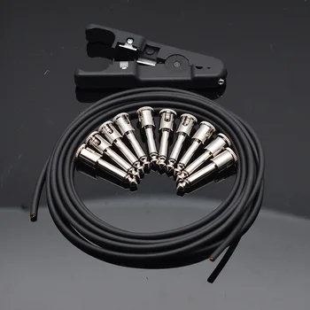 DIY Kitaro, na primer s spajkanjem-brez Pedal Patch Kabel Odbor Bakrenih kablov Komplet Set 10 m 10 Ožine Avdio Solderless 6.35 Mono Čepi