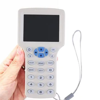 10 Frekvenca RFID, NFC, Smart Card Reader Duplicator 125KHz Ključni fob Bralec Pisatelj 13.56 MHz Šifrirana Programer USB tekočina iz kopirni stroj