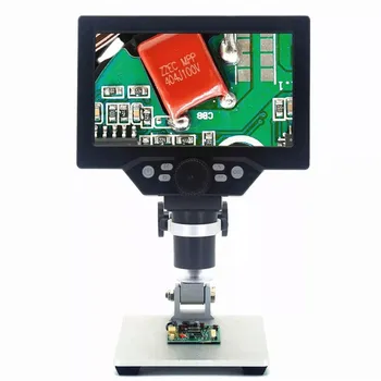 G1200 Elektronski Digitalni Mikroskop 12MP 7 Palca Velik Zaslon HD LCD Zaslon 1-1200X Neprekinjeno Ojačanje Orodje Lupa