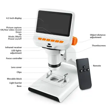 Andonstar AD102 Digitalni Mikroskop Prenosni USB Plastičnih PC Podporo Spajkanje DIY Darilo za Otroke Izobraževanja Opazovanje