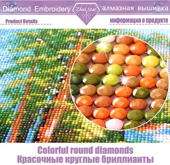 Diamond vezenje Diy diamond Slikarstvo Navzkrižno Šiv utripa Rdeče slika 5D Needlework Mozaik Doma Dekoracijo