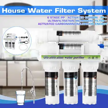 6 Fazi Ultrafiltration Vodo Filtrirni Sistem Vodo, Čistilec Domači Kuhinji Pipo Čistilec Pitne Gospodinjski Ultras Filtracija