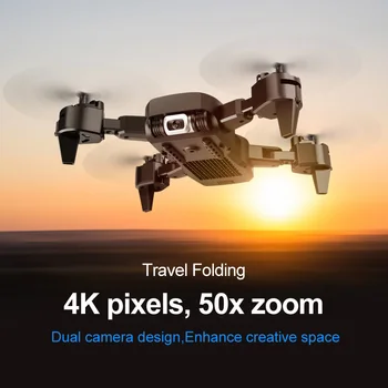 Mini 4k True Professional Dual Camera Wifi Fpv True Hd, Gps Pametnimi Sledite letenje 20 Minut Brnenje Rc Quadcopter Zložljive Igrača Nova