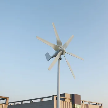 Nizki Start hitrost 800w 12v 24v Vetrne Turbine s 6 Rezila in polnjenje krmilnik za Domačo uporabo