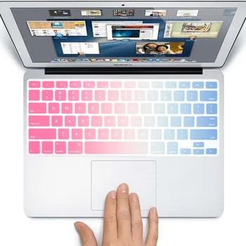 KK&LL Apple Macbook Bela/Air 13/Pro 13 15(CD-ROM/Zaslon RETINA 13 15 Laptop-Silikonski Nepremočljiva NAS Postavitev za Tipkovnico Pokrov Kože