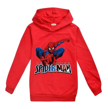 Disney Risanke Spiderman Otroci Hoodies Majica Otroci Puloverju Vrhovi Fantje Dekleta 3D Spiderman Tiskanih Obleke Pomlad, Jesen