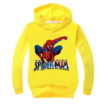 Disney Risanke Spiderman Otroci Hoodies Majica Otroci Puloverju Vrhovi Fantje Dekleta 3D Spiderman Tiskanih Obleke Pomlad, Jesen