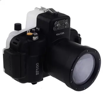 Meikon 40M Nepremočljiva Podvodni Fotoaparat Ohišje Primeru Vrečko za Nikon Fotoaparat D7100
