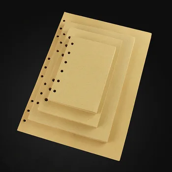 A4/B5/A5/A6/A7 Polnila papir za prenosnik načrtovalec obročni svoboden listov papirja s črto prazne strani