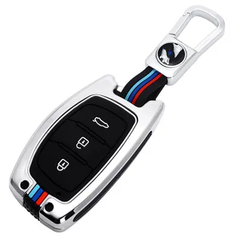 Avto Ključ Fob Kritje Primeru Nastavite Keychain Za Hyundai Tucson Creta ix25 i10 i30 i20 Verna Mistra Elantra-2018 Dodatki