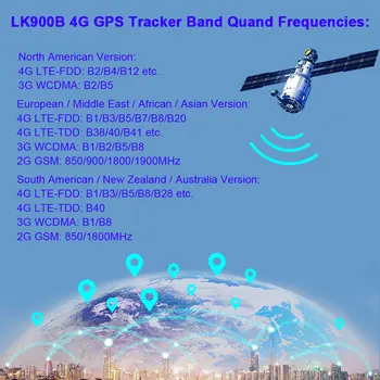 Pravi FDD LTE 4G GPS Sredstva Tracker Lokator LK900B Vozila Avto GPS Sledenje Velike Baterije 10000mAh Glas, Spremljanje na Daljavo Brezplačno APLIKACIJO