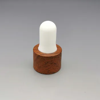 5ml-100 ml 18/410 leseno oblike kapalko pokrov bela/črna žarnice steklene cevi za eterično olje /serum-tekoče steklenico