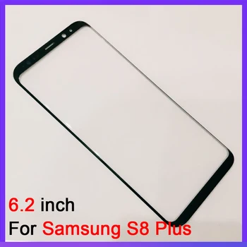 LCD-Zaslon, občutljiv na Dotik Sprednje Steklo Za Samsung Galaxy S8 S8 Plus S9 Plus Opomba 8 Opomba 9 Plošči Spredaj Zunanji Steklo Zaslona na Dotik