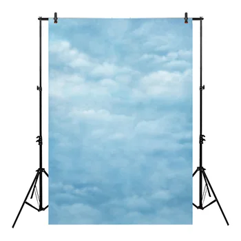 Modro Nebo, Oblak Ozadje Foto Studio Naravne Kulise Znak Portrait Fotograranje Z Bliskavico Ozadju Poroka Poročni Photocall
