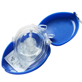 1pcs Veliko Srce Obliko Polje CPR Resuscitator Masko Prve Pomoči za Reševanje ust do Ust z Eno Način Ventil Žep Sili
