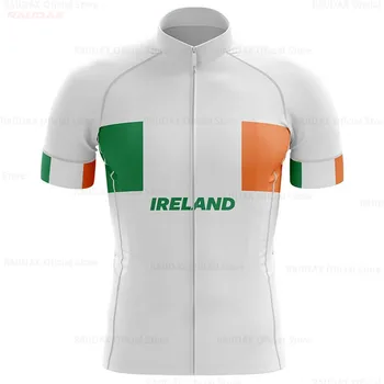 Moški Dihanje Kolesarski Dres Irska Poletje Mtb Dresov Camisa Ciclismo Lycra Kolo Majica Kratek Rokav Maillot Ciclismo Hombre