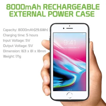 Leioua 4000 mah Baterija Ohišje za Iphone 5 5S SE 5C Zunanje Polnilne Black Power Bank Varnostno Kritje Power Bank baterijo Primeru