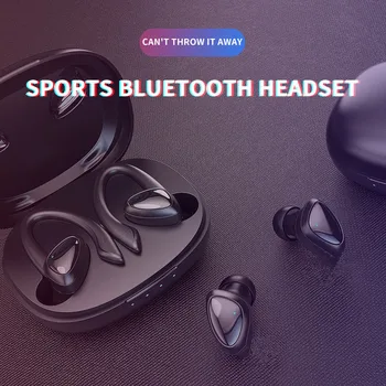 TWS Brezžične Slušalke Bluetooth Slušalke 5.0 9D Bas Stereo Šport Čepkov Prostoročno, Slušalke Z Mikrofonom Polnjenje Primeru