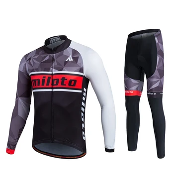 MILOTO ropa ciclismo hombre 2019 zimsko termalno runo kolesarjenje določa uniforme ciclismo triatlon obleko, outdoor, jahanje oblačila kolo