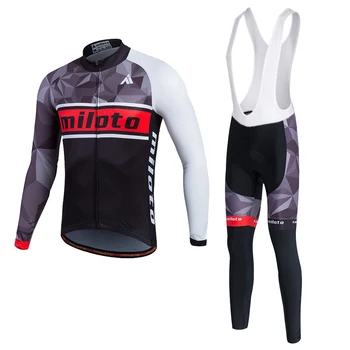MILOTO ropa ciclismo hombre 2019 zimsko termalno runo kolesarjenje določa uniforme ciclismo triatlon obleko, outdoor, jahanje oblačila kolo