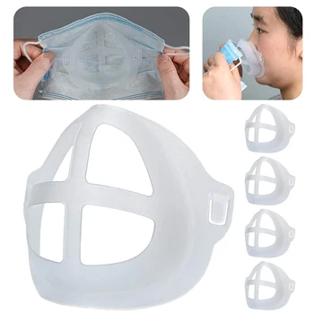 10pcs Masko Imetnik 3D Dihanje Ventil Usta Masko za enkratno uporabo z Dihanjem Pomoč Masko Notranje Blazine Nosilec Za Odrasle Masko Imetnik