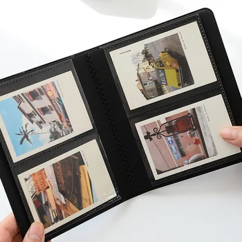 64 Žepi 3-Palčni Vintage Photo Album Za Polaroid Fujifilm Instax Mini 9 8 7s 90 70 25 Kamera, Film, Knjiga, Ime Imetnika Kartice
