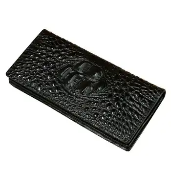 Moške usnjene 3D aligator denarnice Krokodil torbici dolgo, moška manšeta kovanec nočna mora pred božičem priročno za boy 006