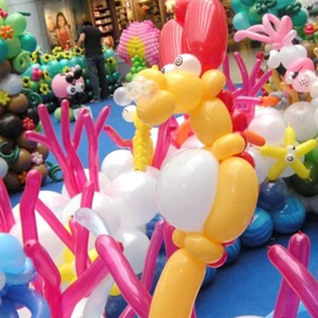 100 kozarcev/Set Sukanje Latex Balon Zrak, Helij Float Napihljivi Modeliranje Dolgo Balon Poroko, Rojstni dan Dekoracijo Dobave