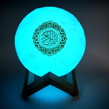 Bluetooth Zvočniki Brezžični Muslimanskih Noč Svetlobe Korana zvočniki 3D Luna Z daljinskim upravljalnikom korana speaekr Svetlobe Koran Dotik Lučka
