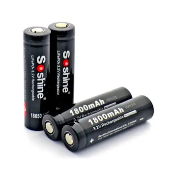 Soshine Polnilna 2 KOS 3.2 V 1800mAh LiFePO4 18650 Baterijo z Zaščito