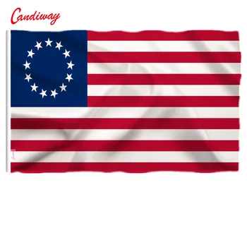 90 x 150 cm Betsy Ross NAS Zgodovina Zastave Krožne 13 Zvezda Zastava Poliester Dvojno Žico in Visoko Kakovost zda Banner NN036