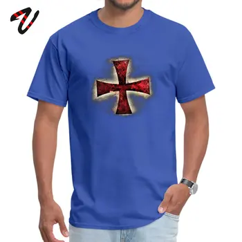 Moški Tshirt Poletje Templjarjev Vitez T-shirt Meri Bombaž O-Vratu Mens Tees Sweatshirts Moda Križ T Srajce na Debelo